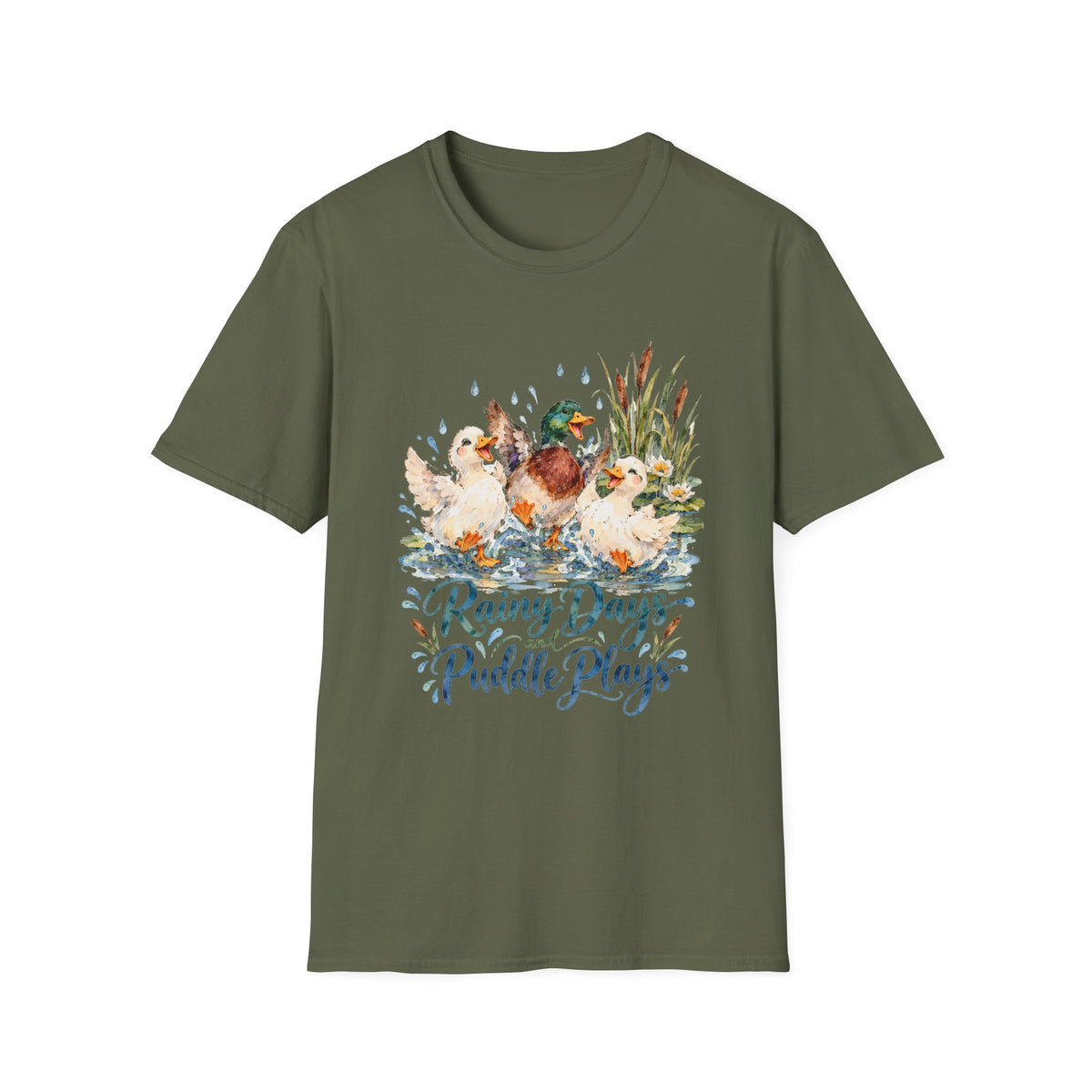 Rainy Days Puddle Plays Duck  T-Shirt