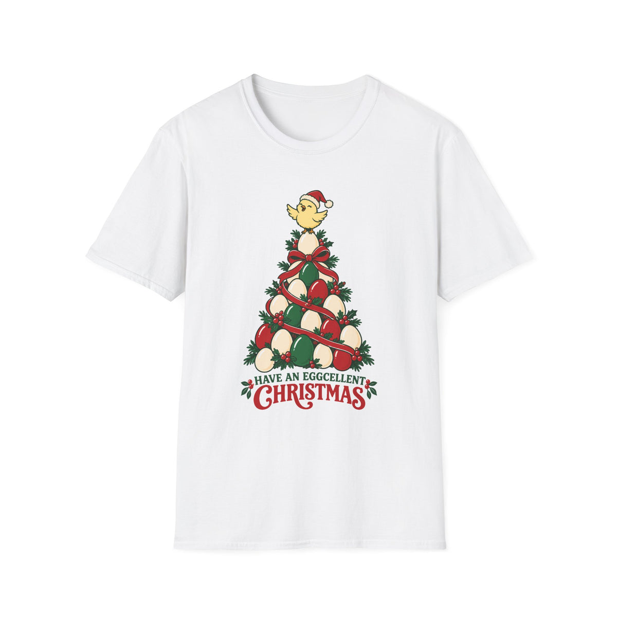 Have an Eggcellent Christmas Chicken Christmas T-Shirt