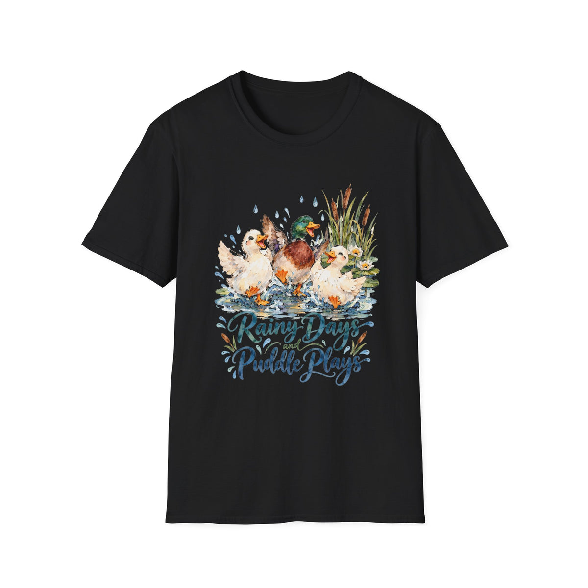 Rainy Days Puddle Plays Duck  T-Shirt