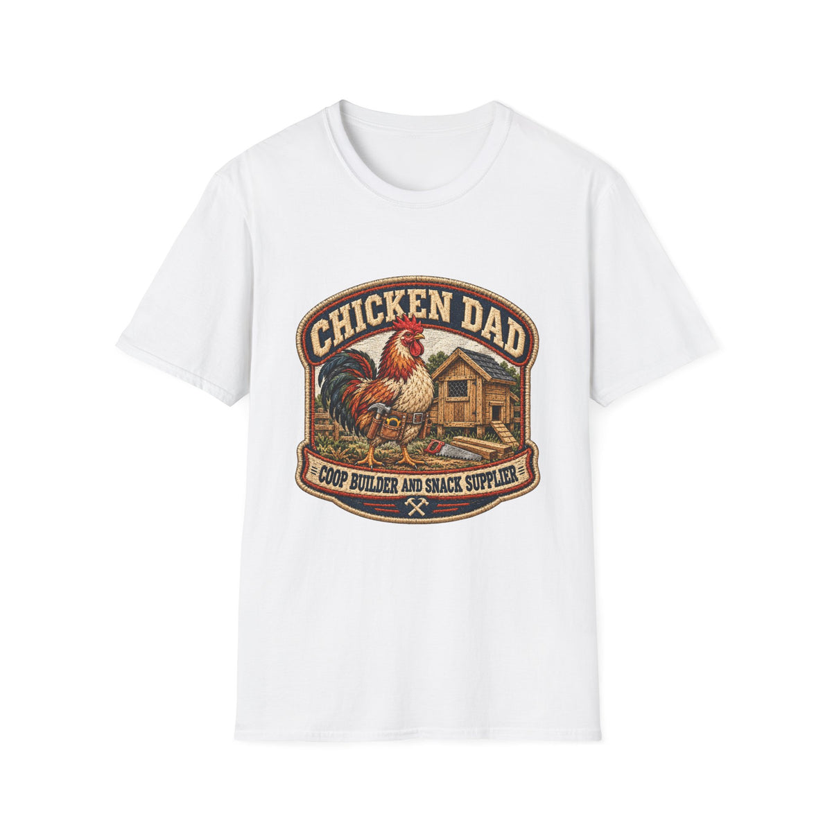 Chicken Dad Vintage Farmhouse T-Shirt