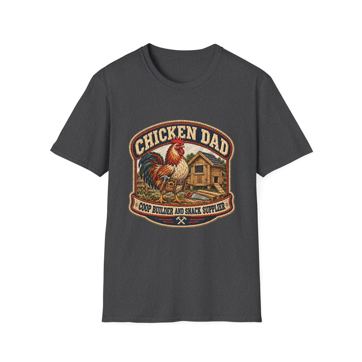 Chicken Dad Vintage Farmhouse T-Shirt