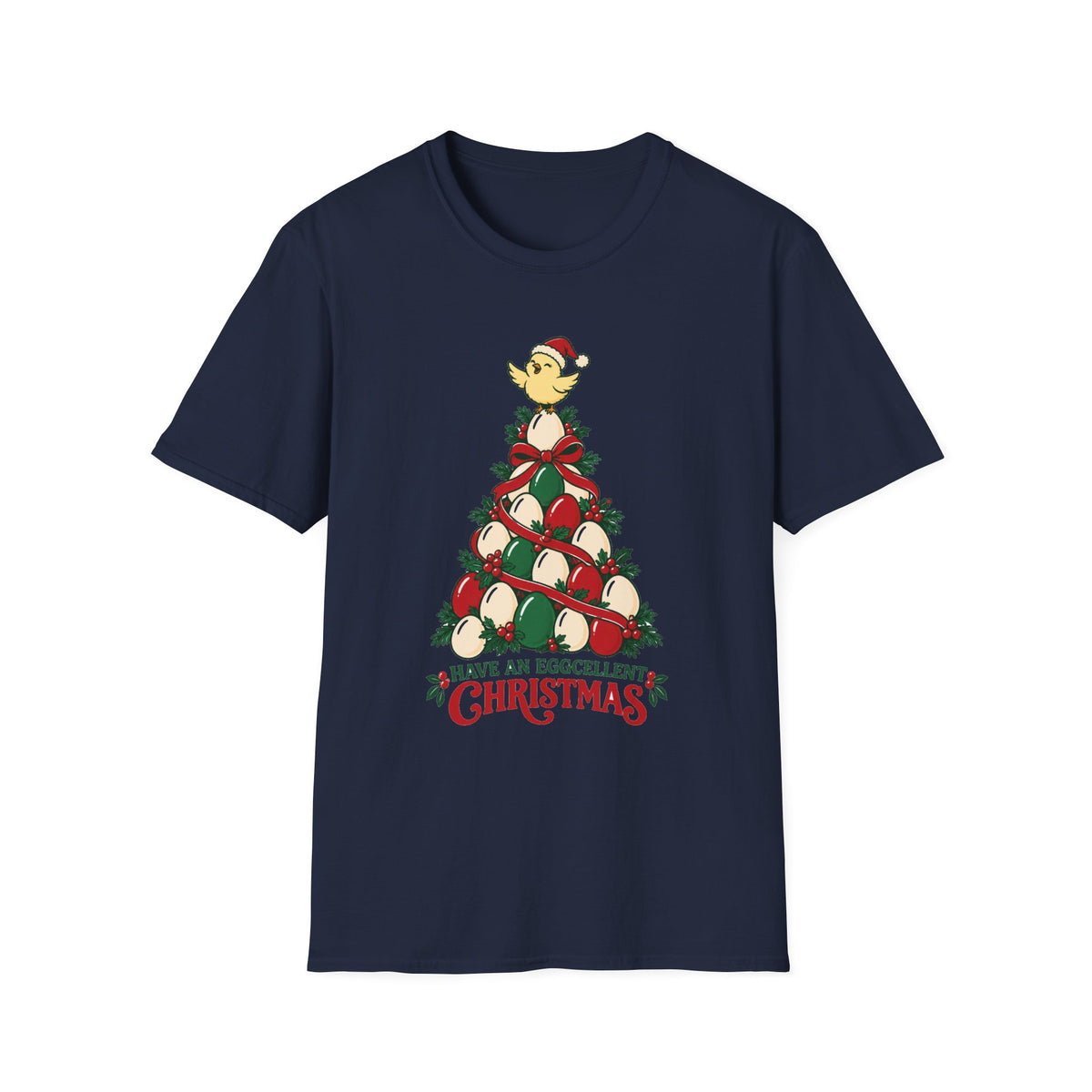 Have an Eggcellent Christmas Chicken Christmas T-Shirt