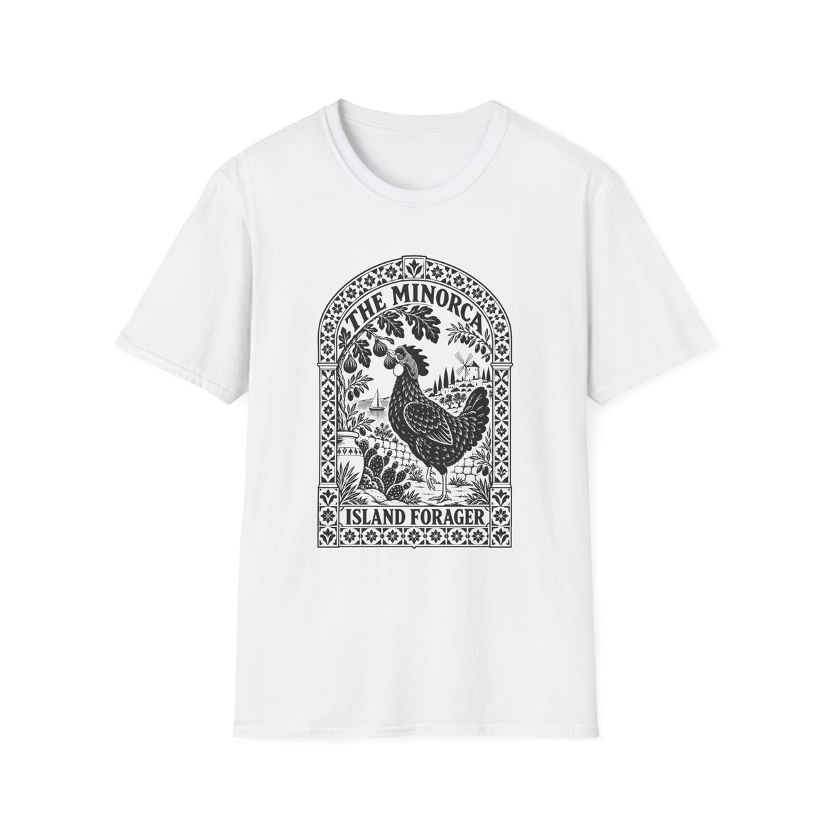 The Minorca Island Forager Rooster T-Shirt