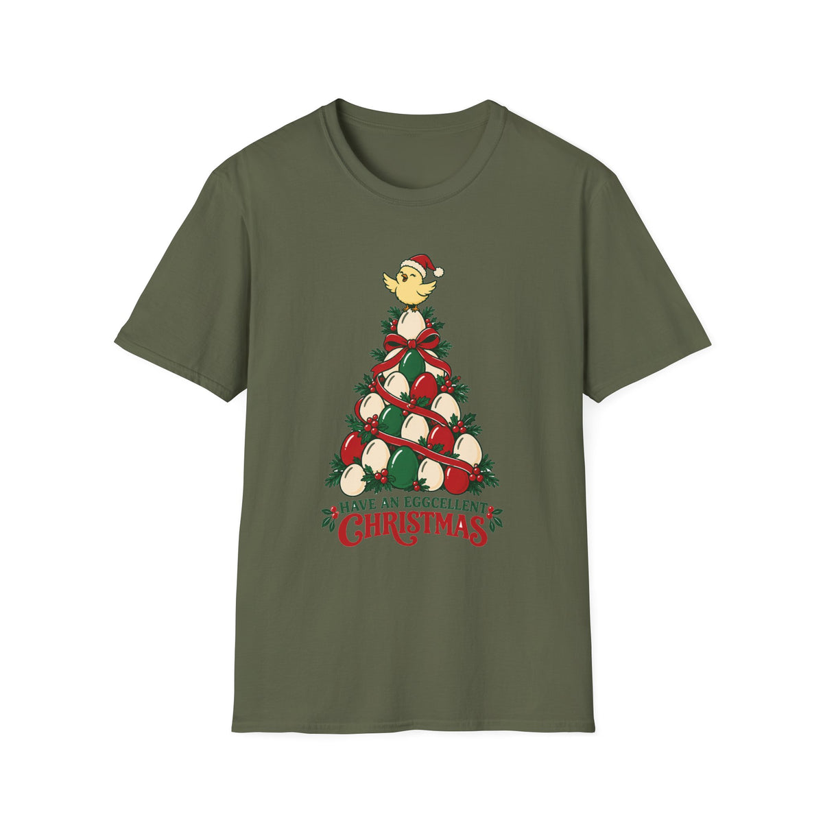 Have an Eggcellent Christmas Chicken Christmas T-Shirt