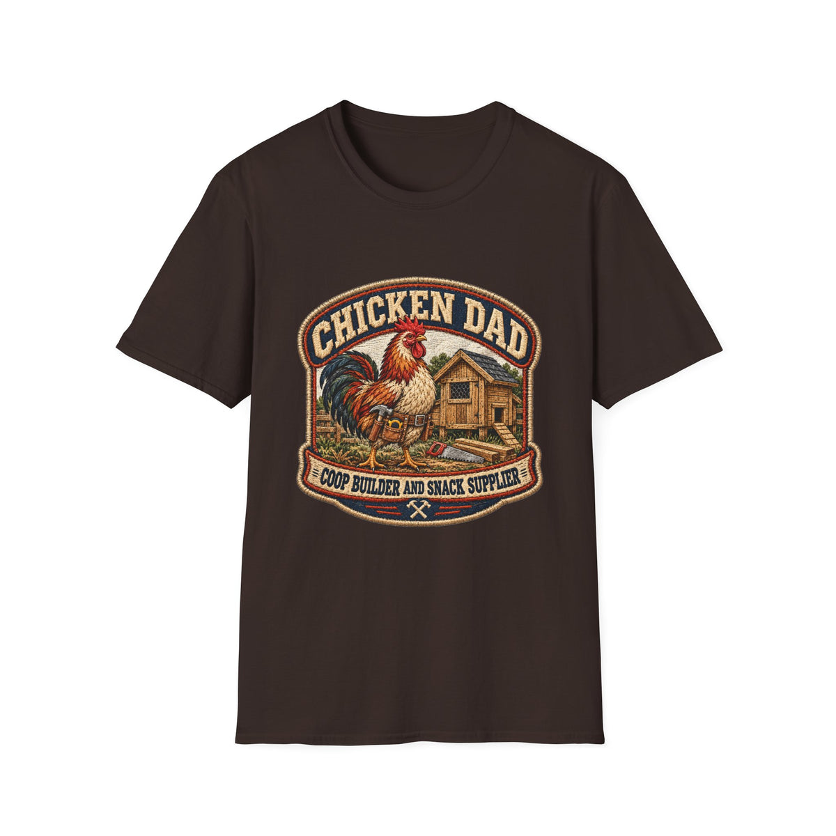 Chicken Dad Vintage Farmhouse T-Shirt