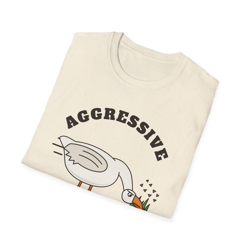 Aggressive Lawn Mowing Goose T-Shirt