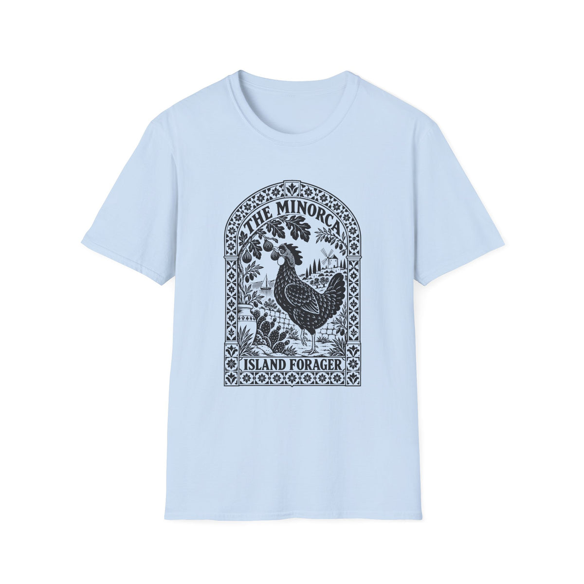 The Minorca Island Forager Rooster T-Shirt