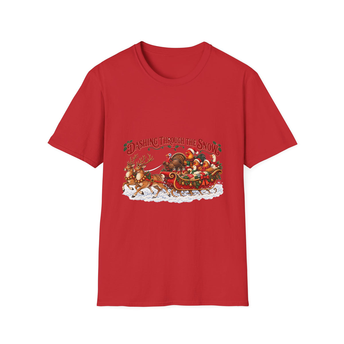 Dashing Through the Snow Christmas T-Shirt
