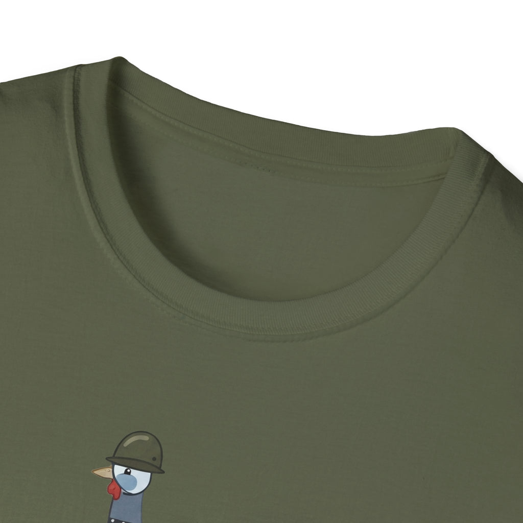 Backyard Security Guineas on Patrol Cartoon T-Shirt