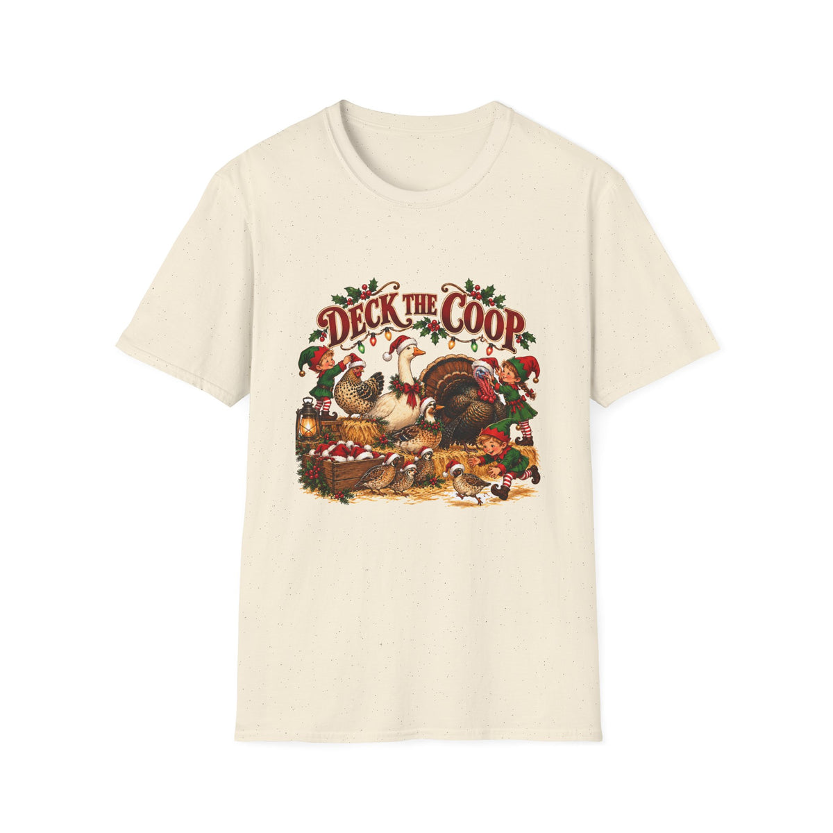 Deck the Coop Christmas Chicken T-Shirt