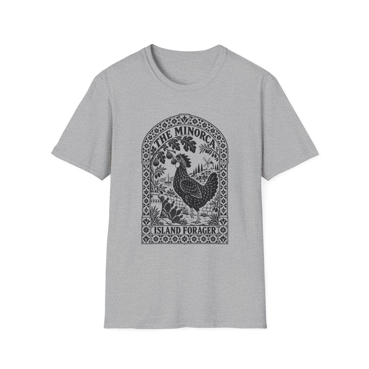 The Minorca Island Forager Rooster T-Shirt