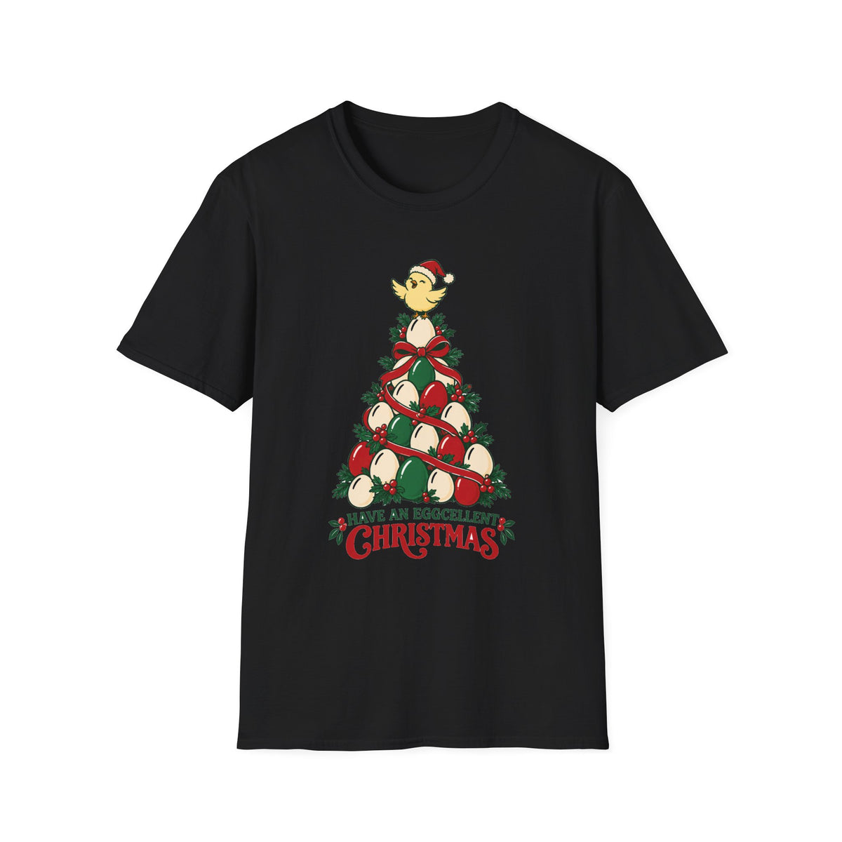 Have an Eggcellent Christmas Chicken Christmas T-Shirt