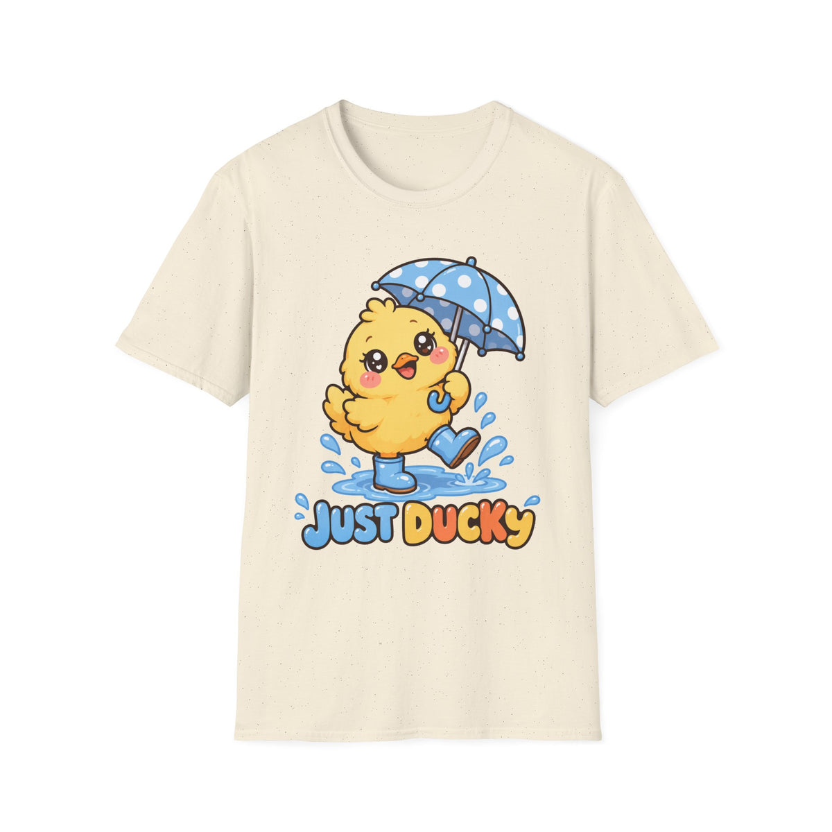 Just Ducky Cute Duck Rainy Day T-Shirt