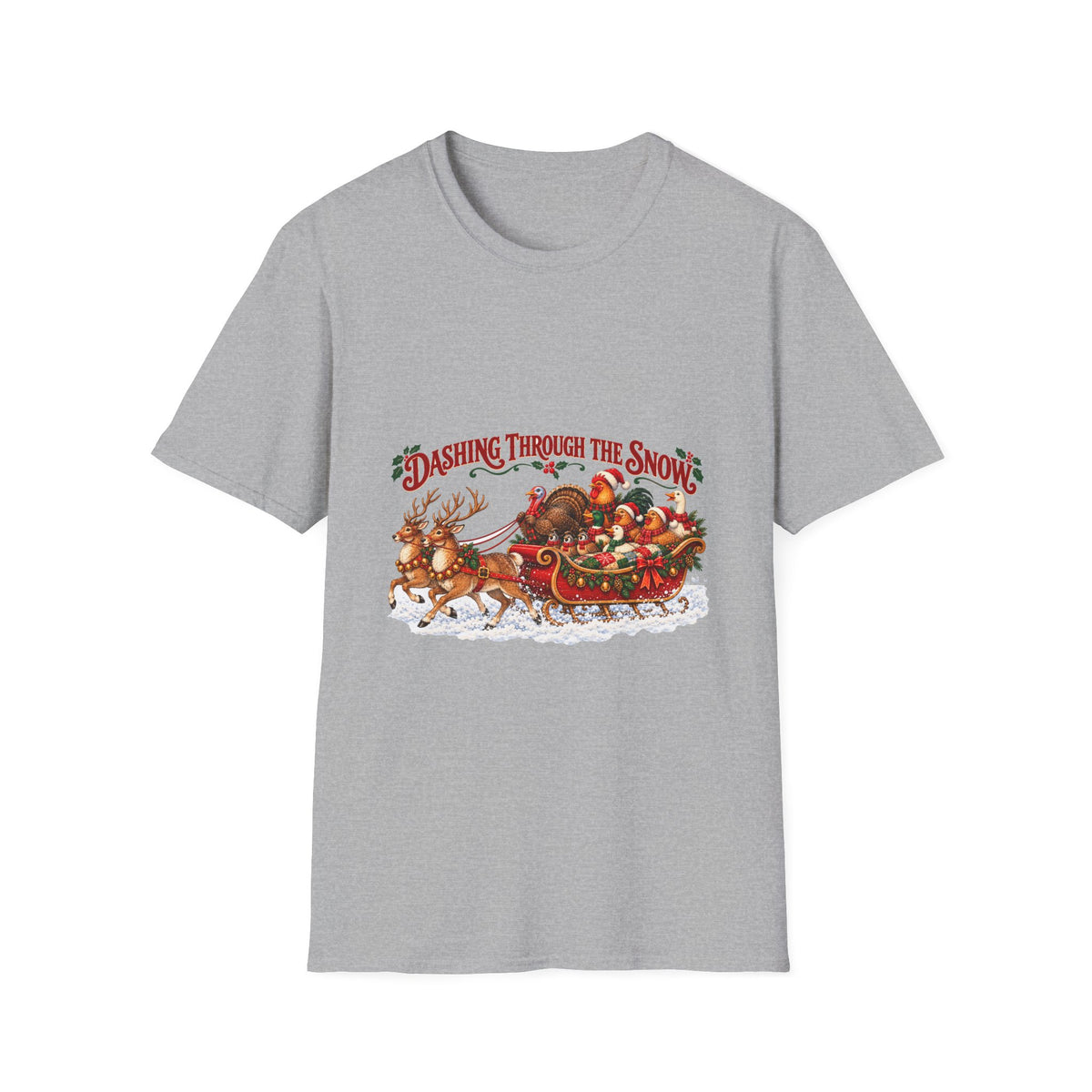 Dashing Through the Snow Christmas T-Shirt