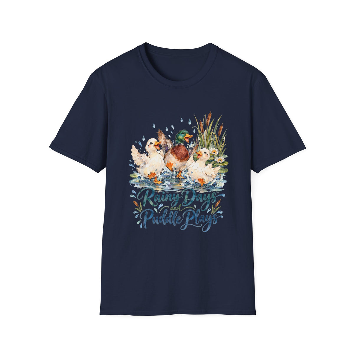 Rainy Days Puddle Plays Duck  T-Shirt