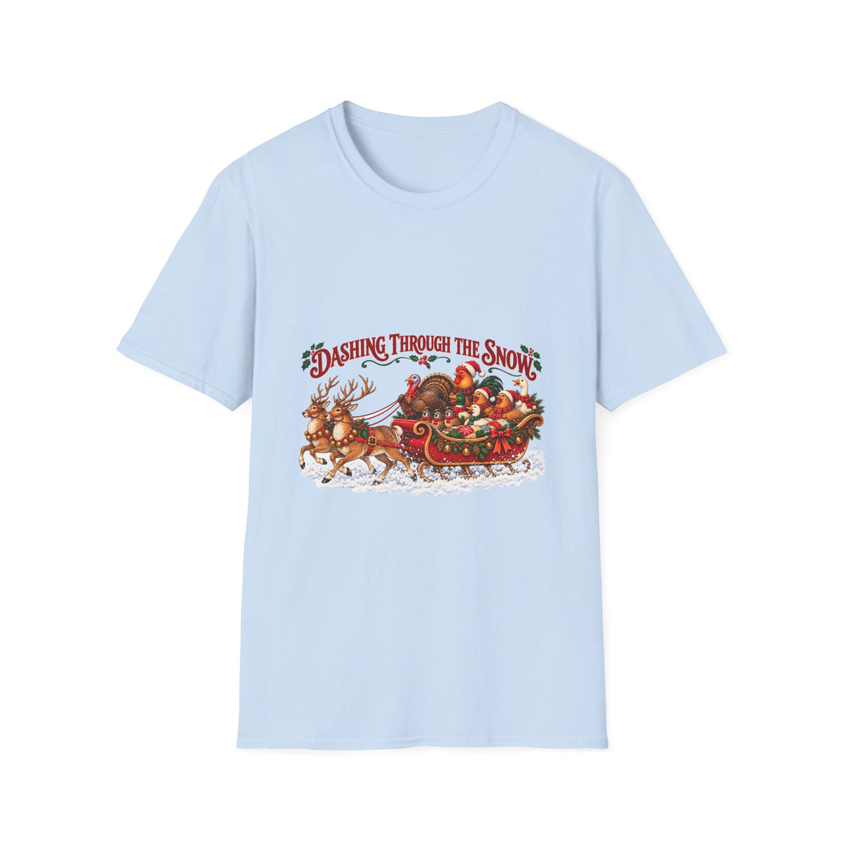 Dashing Through the Snow Christmas T-Shirt