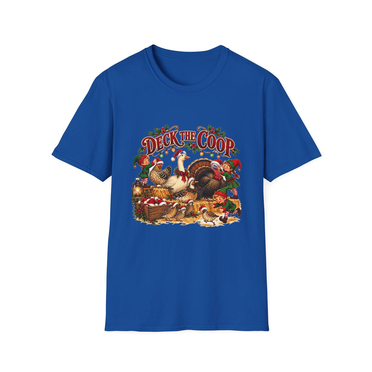Deck the Coop Christmas Chicken T-Shirt