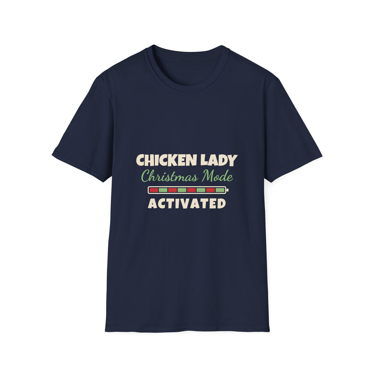 Chicken Lady Christmas Made Activated T-Shirt