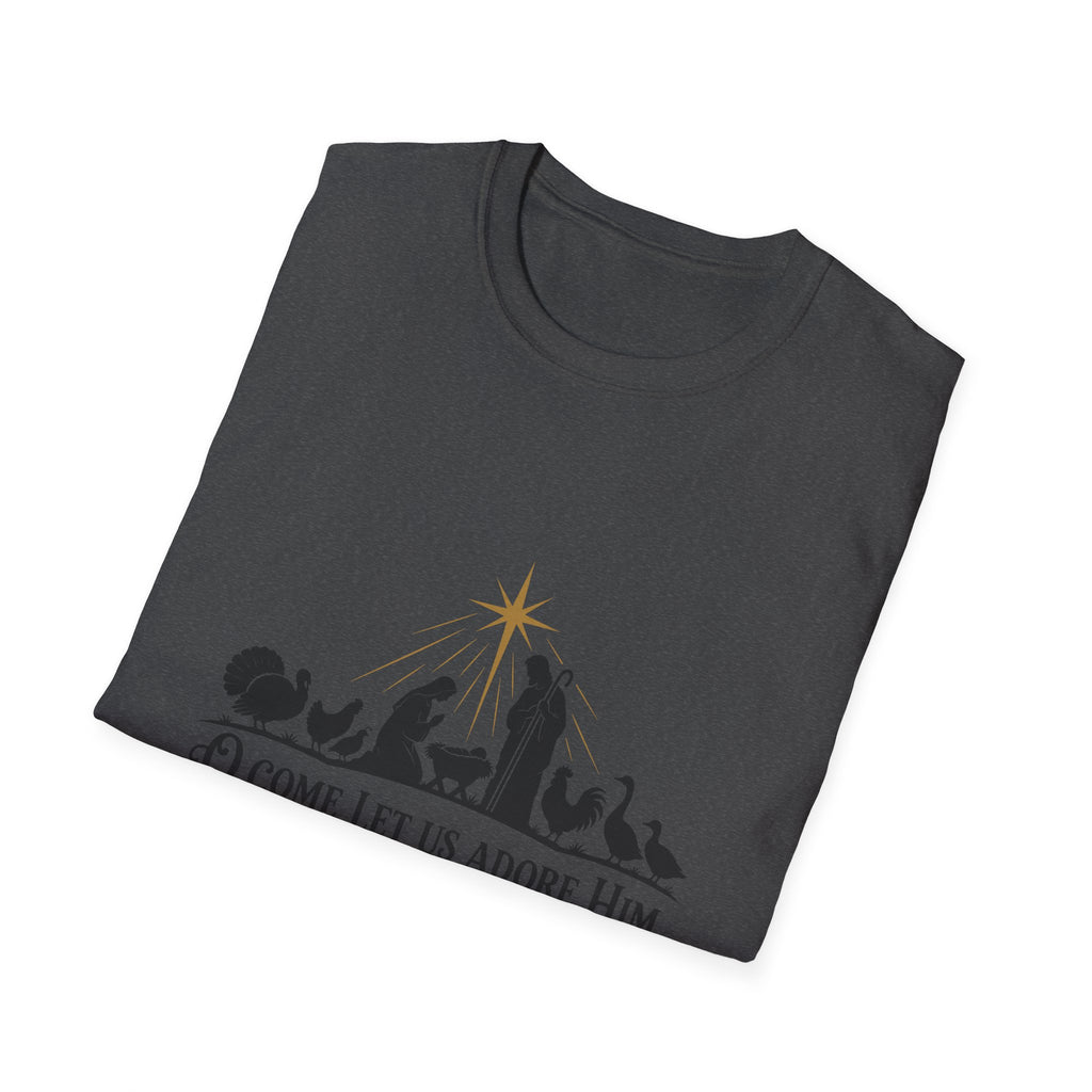 Come Let Us Adore Him Nativity Christmas T-Shirt
