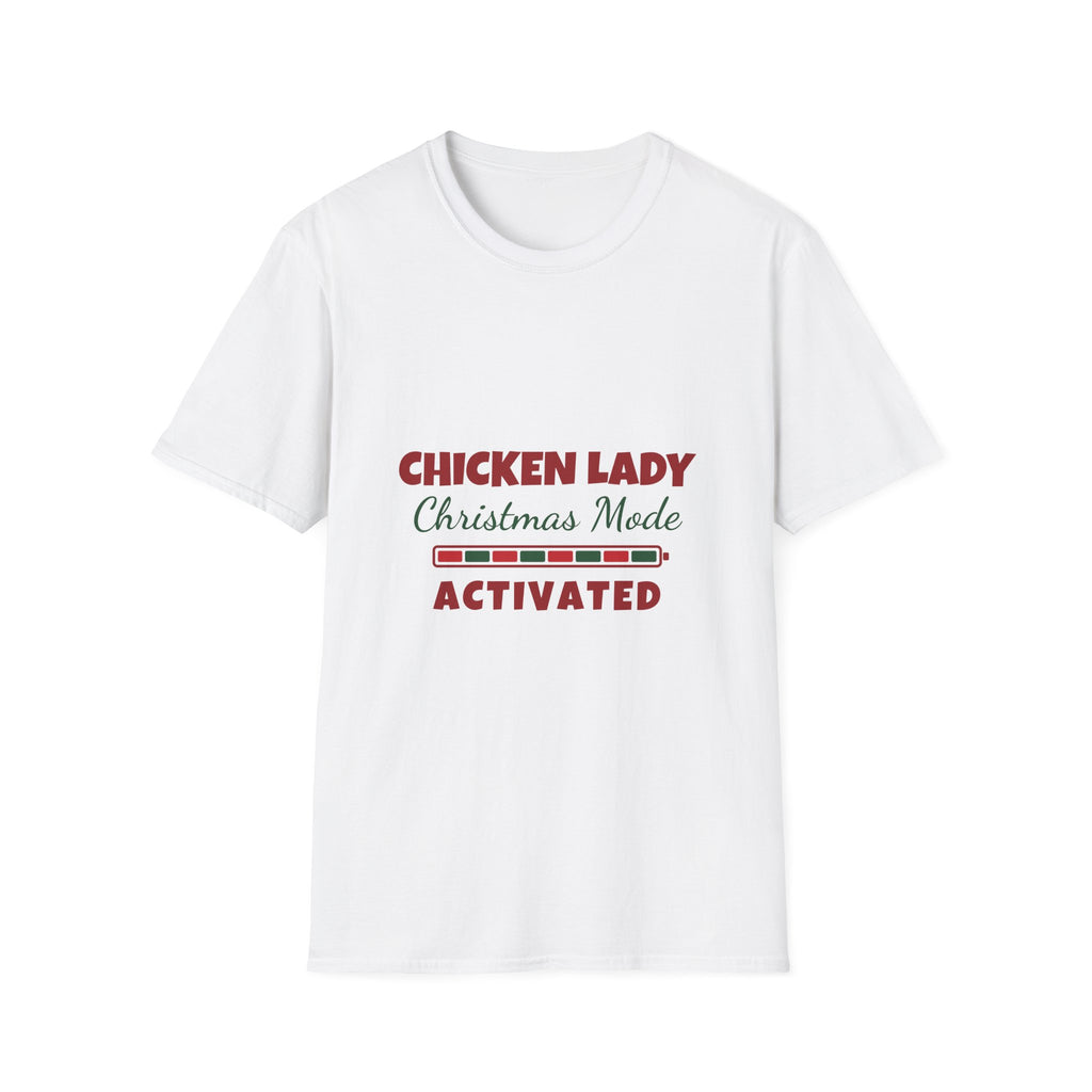 Chicken Lady Christmas Made Activated T-Shirt