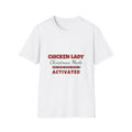 Chicken Lady Christmas Made Activated T-Shirt