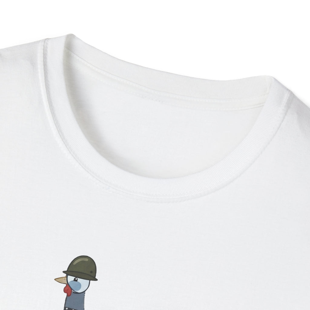 Backyard Security Guineas on Patrol Cartoon T-Shirt