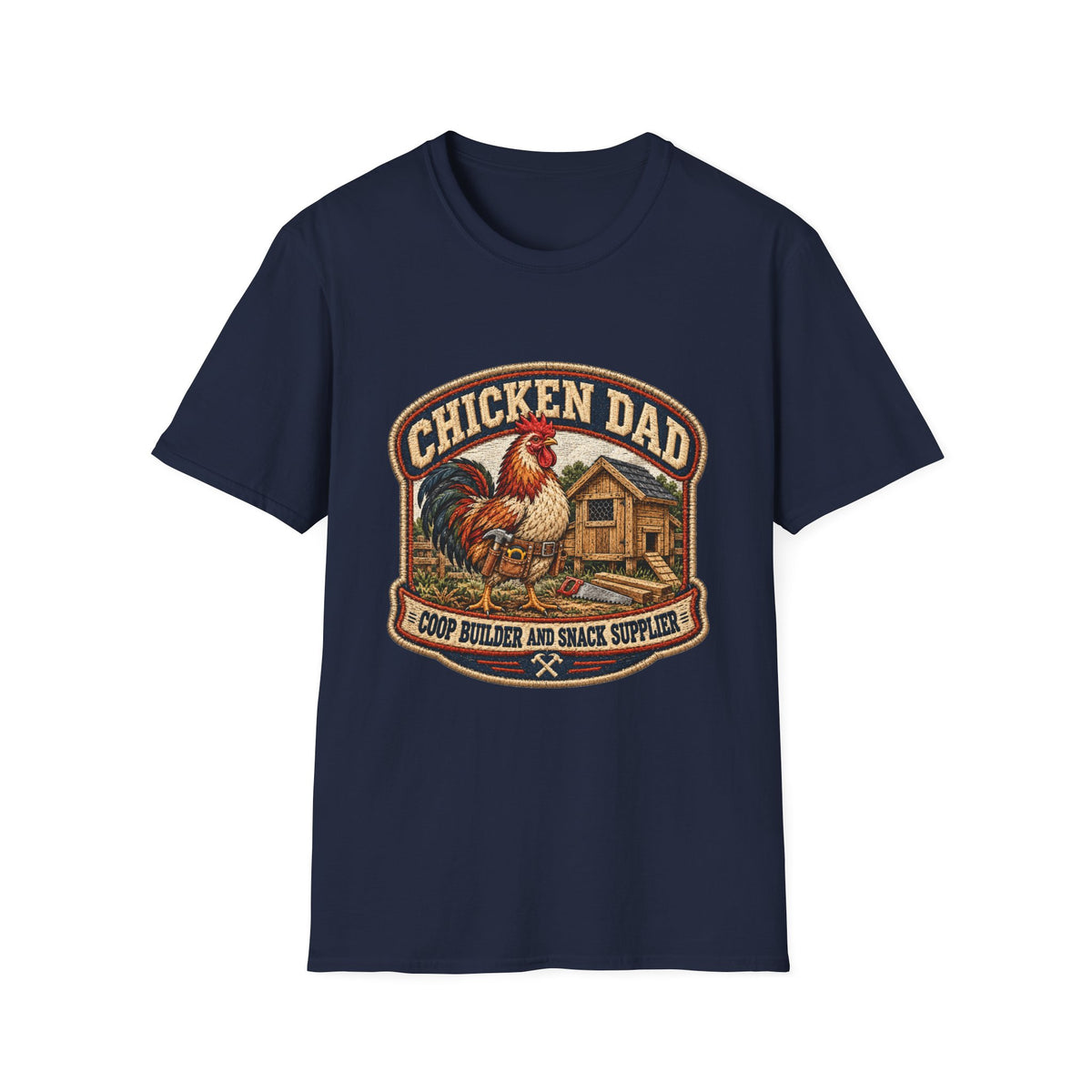 Chicken Dad Vintage Farmhouse T-Shirt