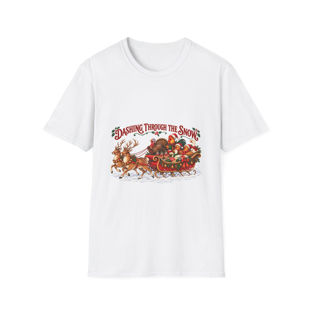 Dashing Through the Snow Christmas T-Shirt