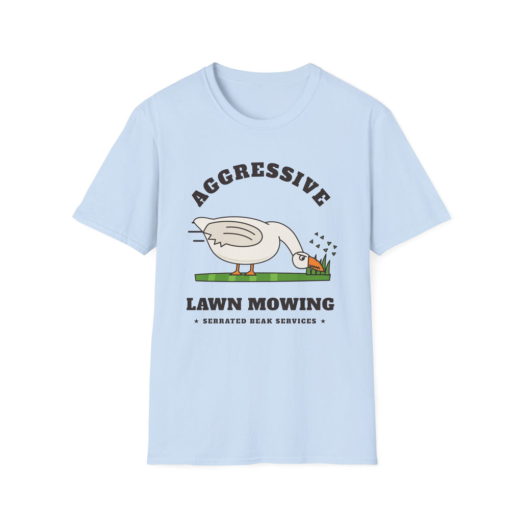 Aggressive Lawn Mowing Goose T-Shirt