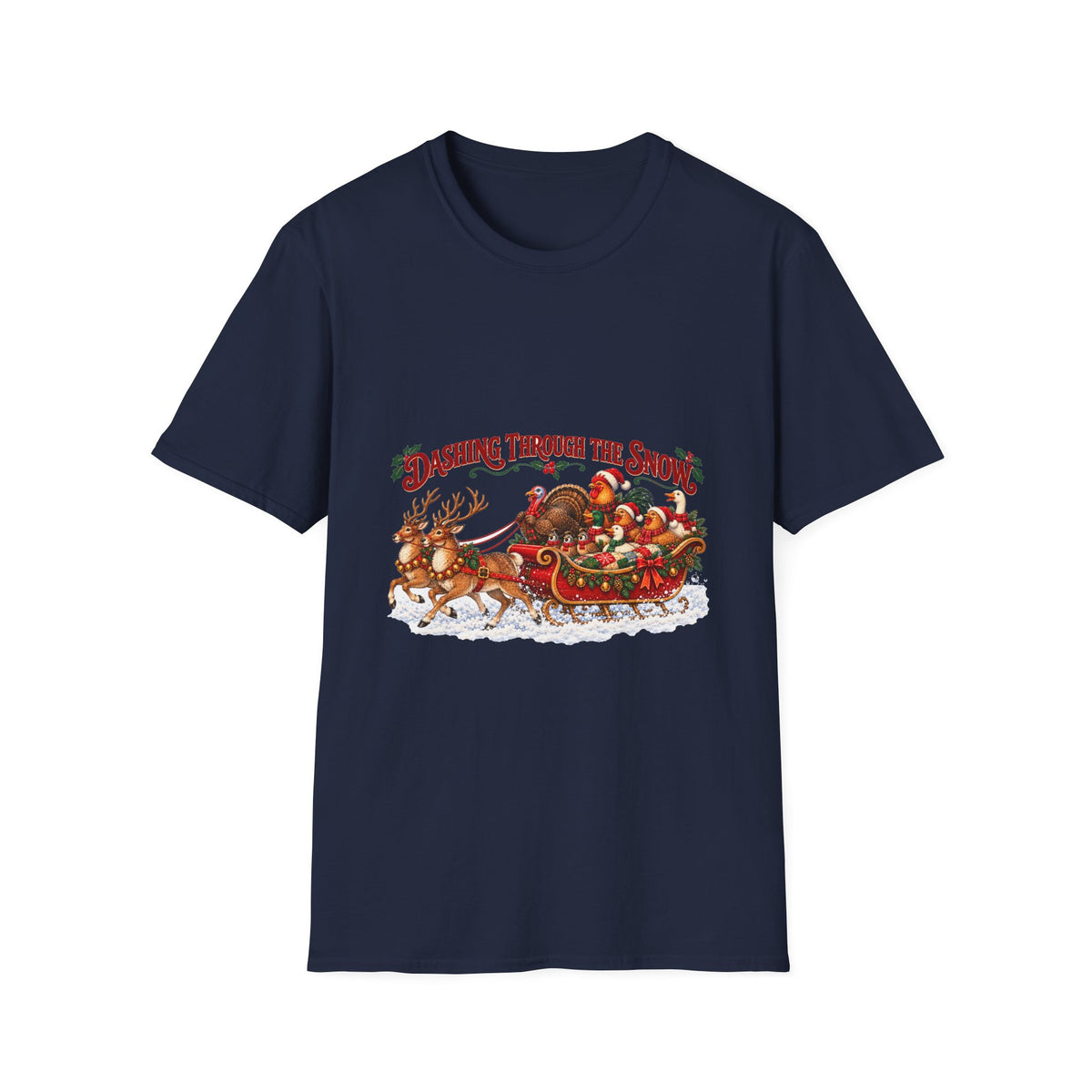 Dashing Through the Snow Christmas T-Shirt