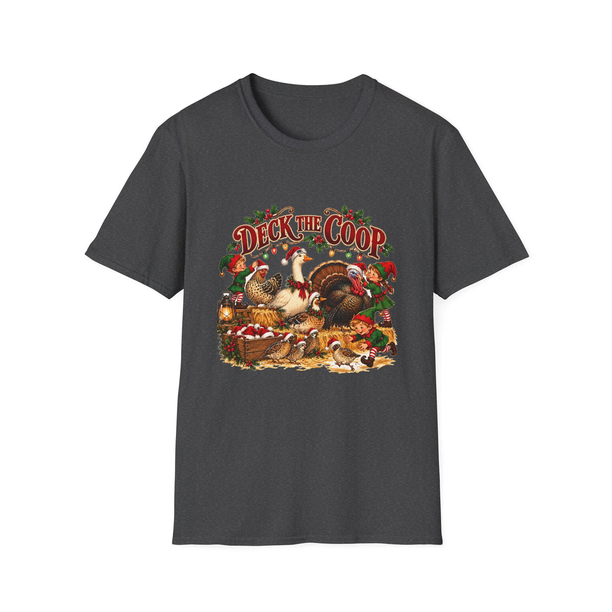Deck the Coop Christmas Chicken T-Shirt