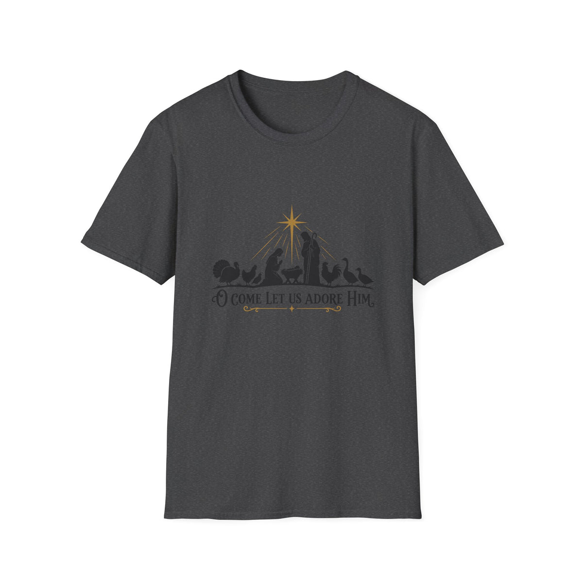 Come Let Us Adore Him Nativity Christmas T-Shirt