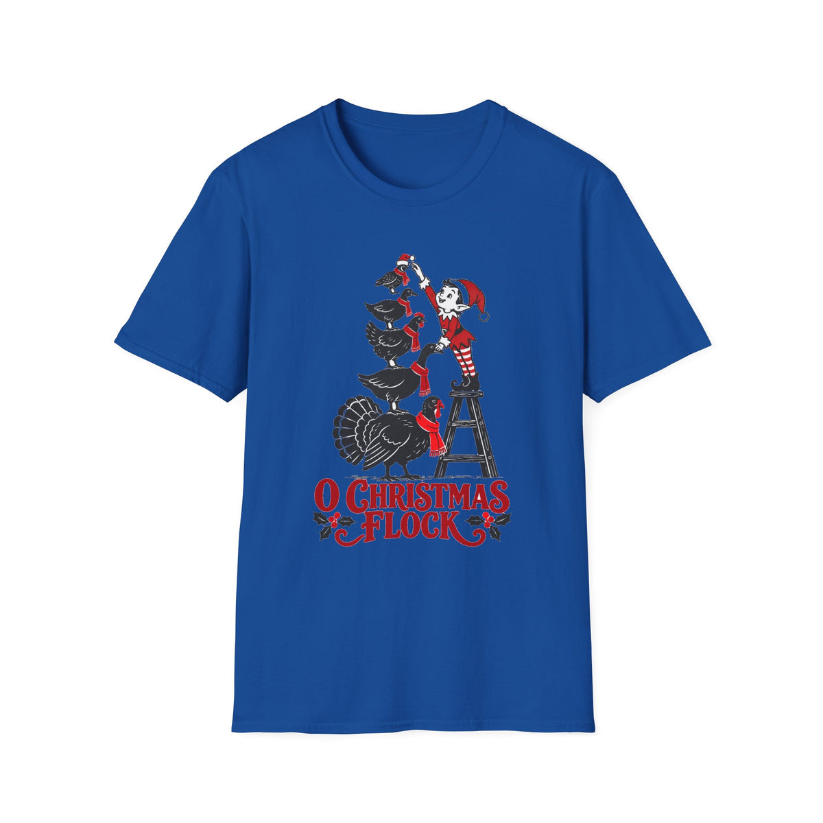 O Christmas Flock Turkey Christmas T-Shirt