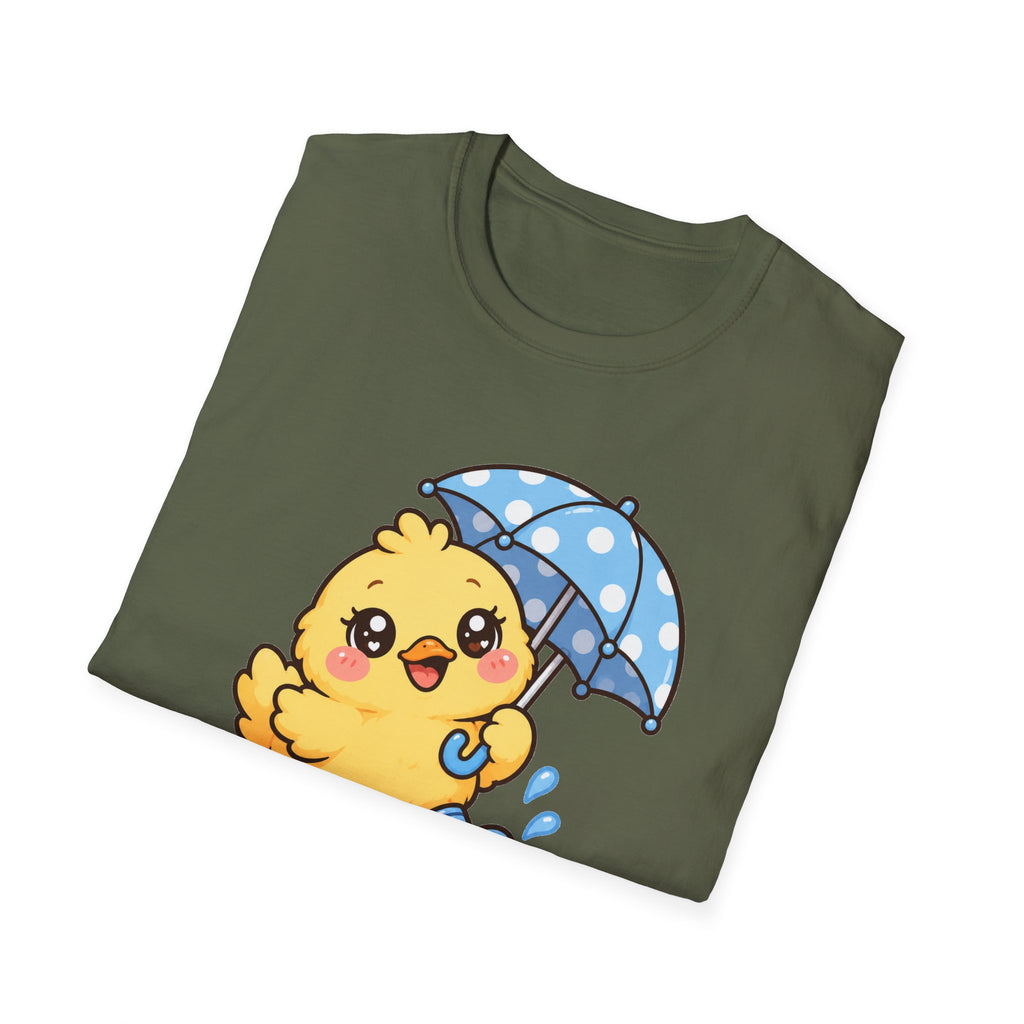 Just Ducky Cute Duck Rainy Day T-Shirt