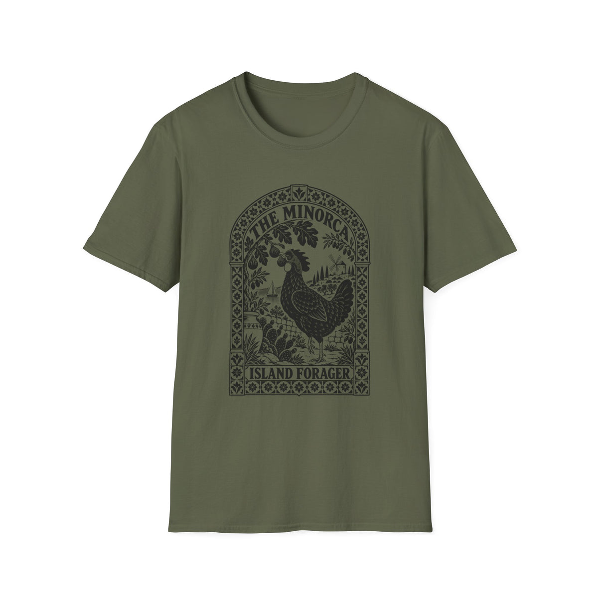 The Minorca Island Forager Rooster T-Shirt