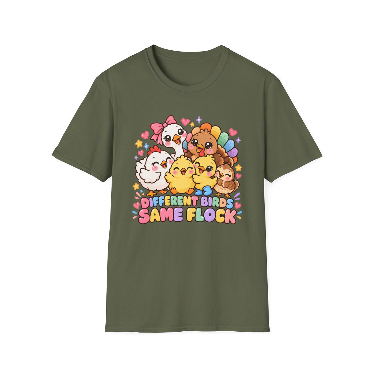 Different Birds Same Flock  T-Shirt