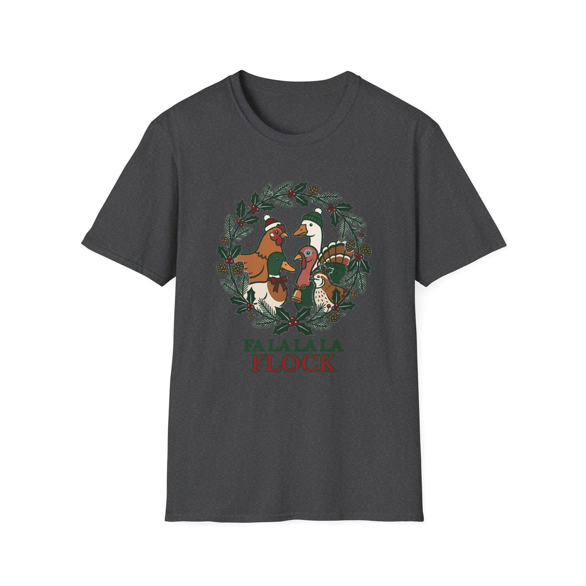 Fa La La La Flock Christmas Duck T-Shirt