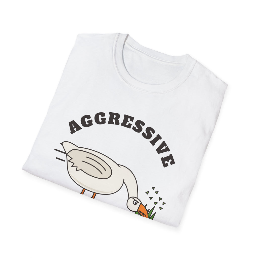 Aggressive Lawn Mowing Goose T-Shirt