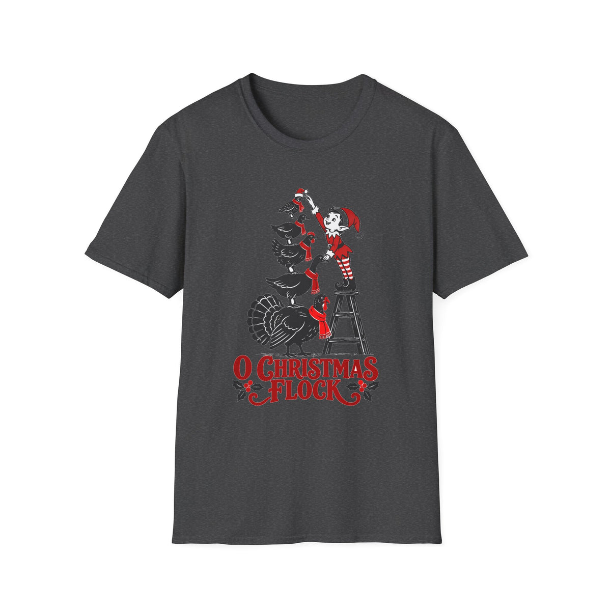 O Christmas Flock Turkey Christmas T-Shirt