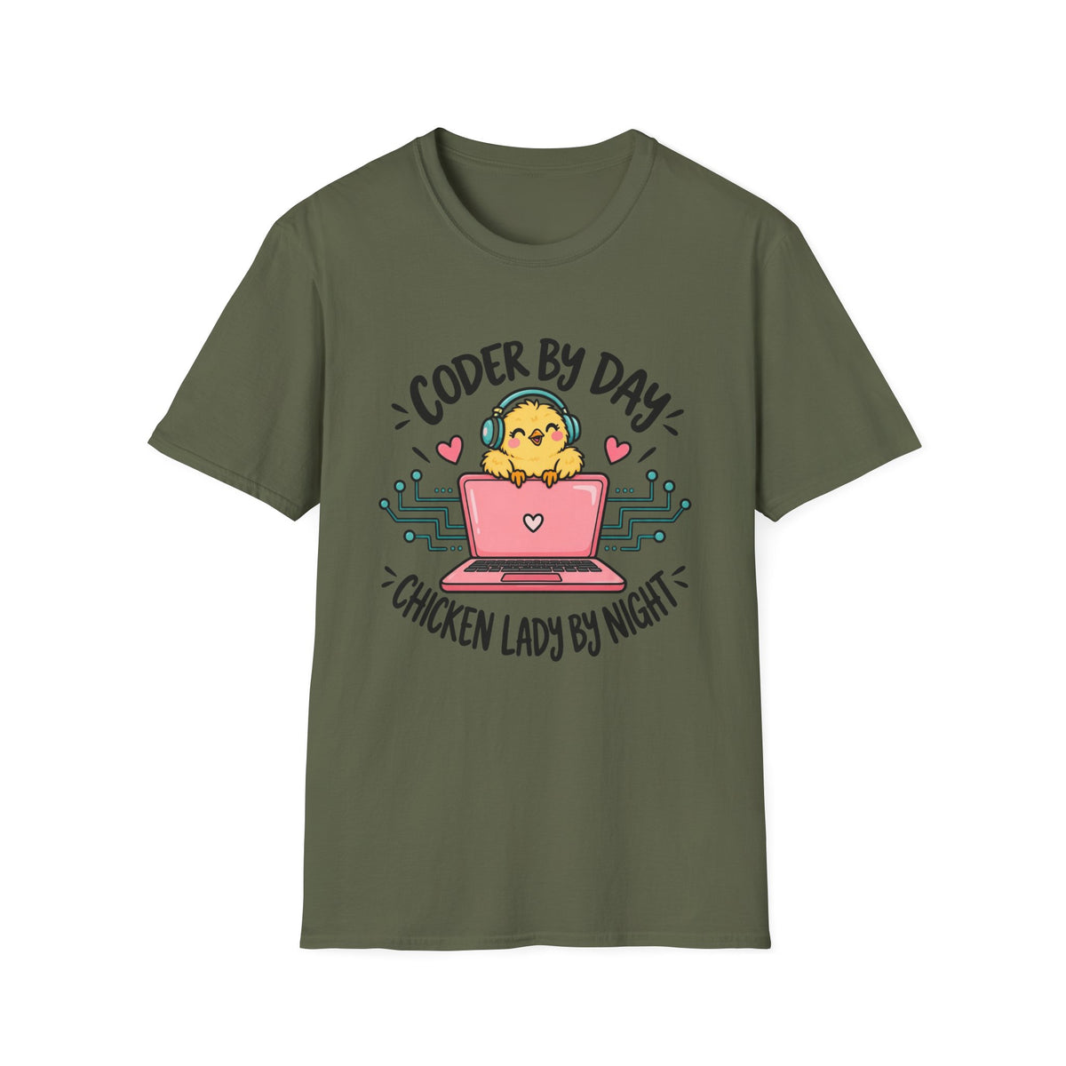 Coder by Day Chicken Lady by Night T-Shirt