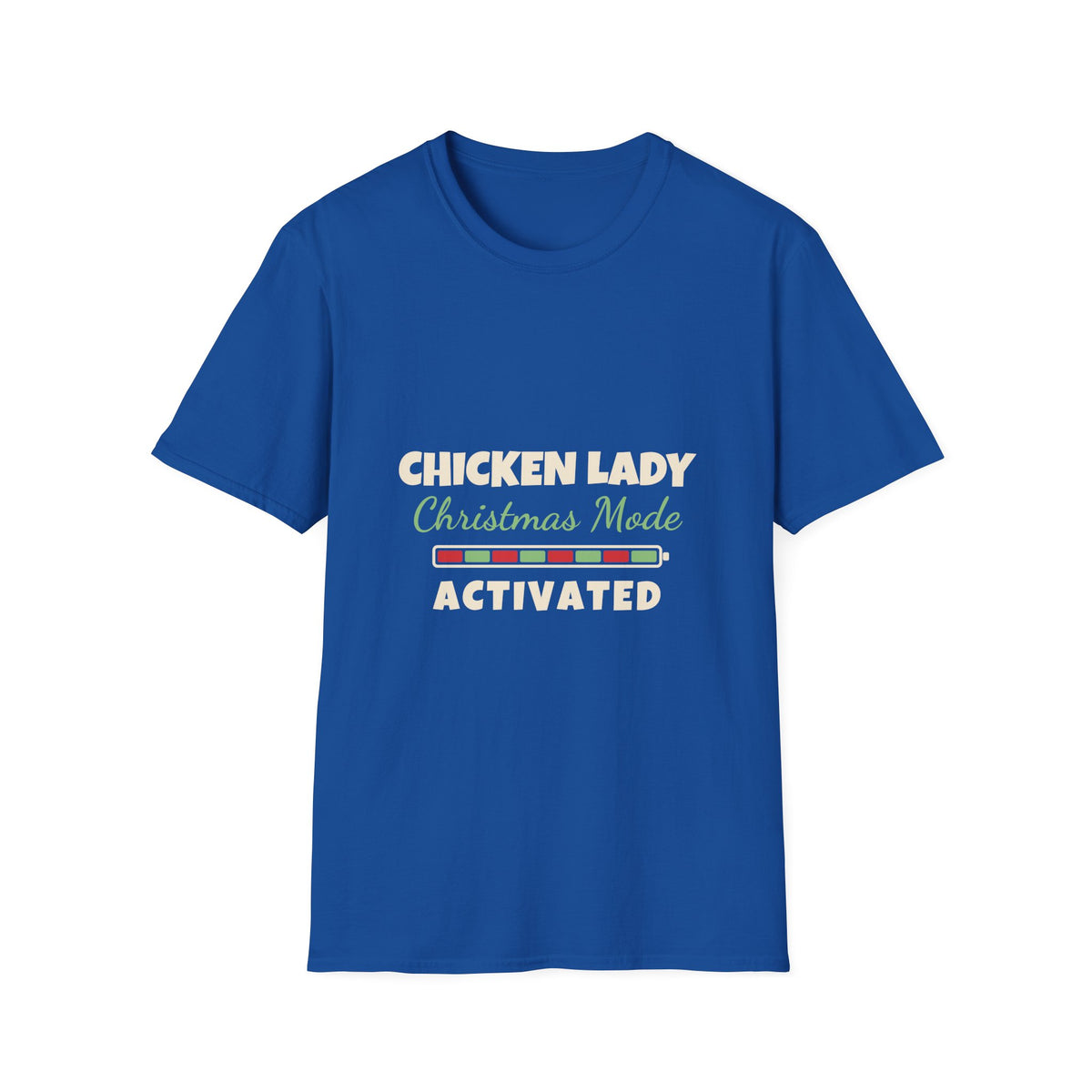 Chicken Lady Christmas Made Activated T-Shirt