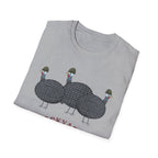 Backyard Security Guineas on Patrol Cartoon T-Shirt