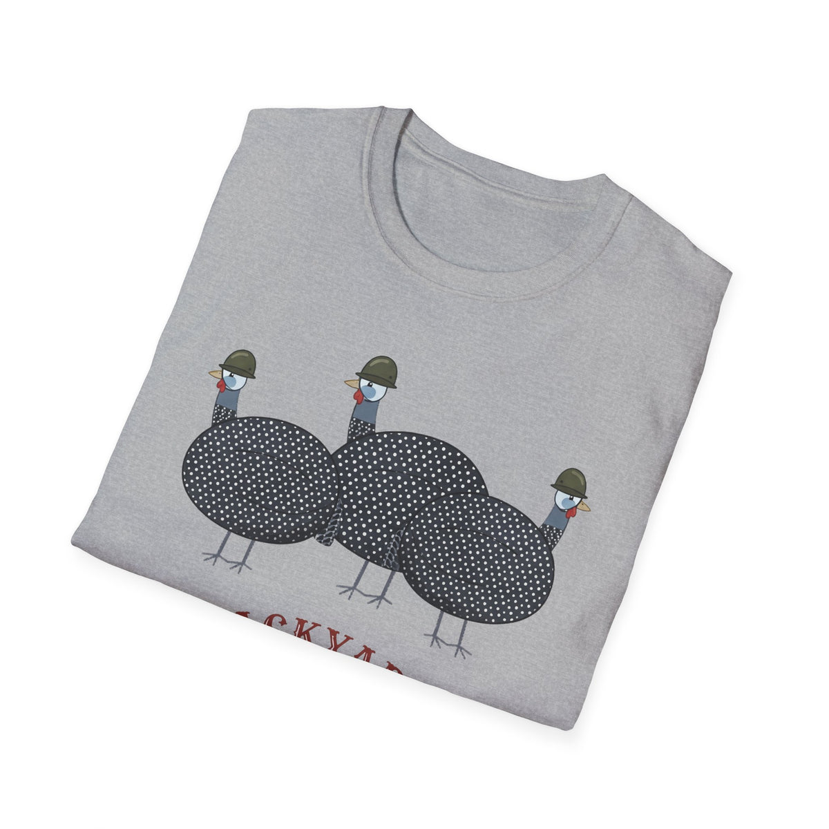 Backyard Security Guineas on Patrol Cartoon T-Shirt