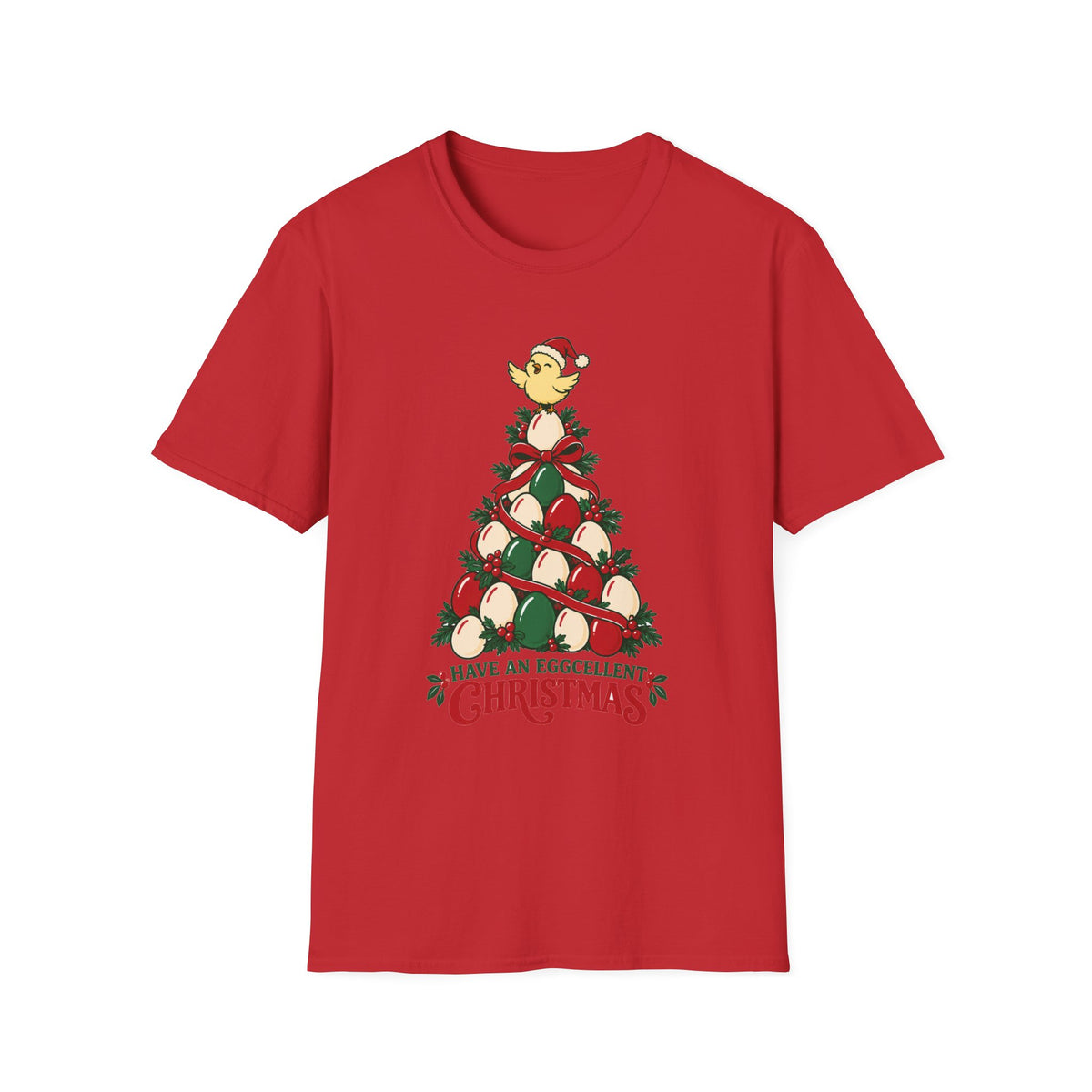 Have an Eggcellent Christmas Chicken Christmas T-Shirt