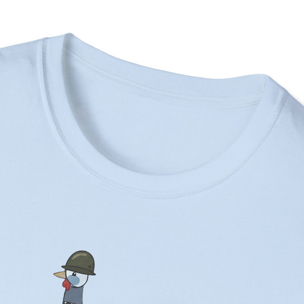 Backyard Security Guineas on Patrol Cartoon T-Shirt