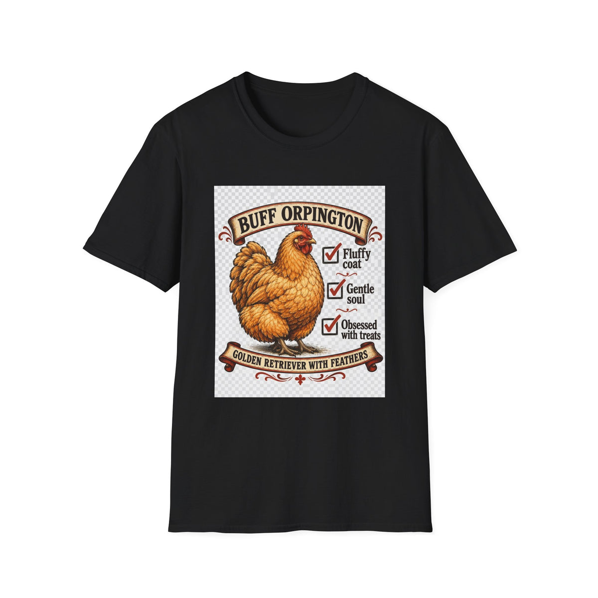 Buff Orpington Golden Retriever Chicken Facts T-Shirt