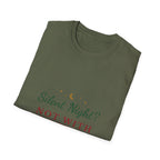 Silent Night Not With Roosters Funny Christmas T-Shirt
