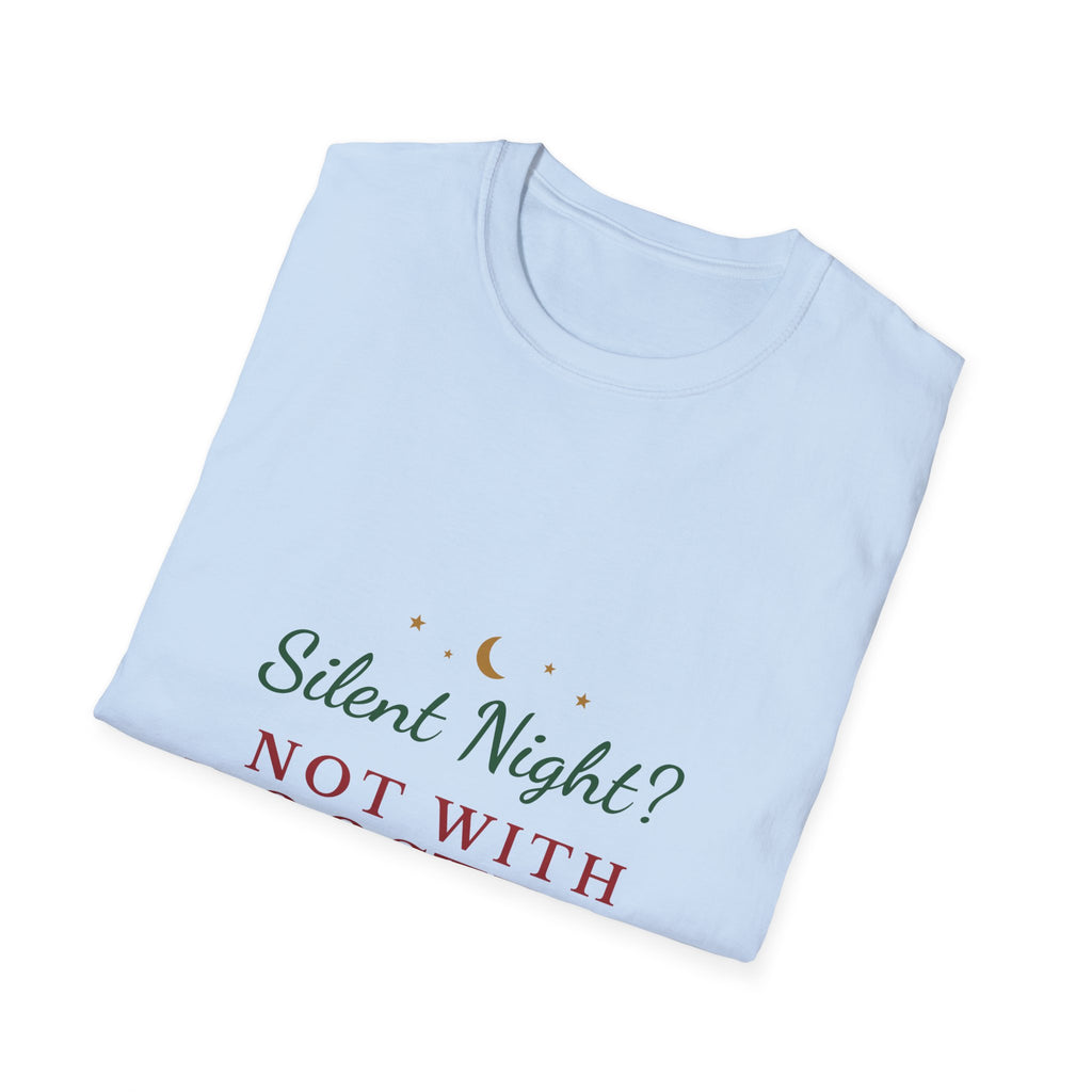 Silent Night Not With Roosters Funny Christmas T-Shirt